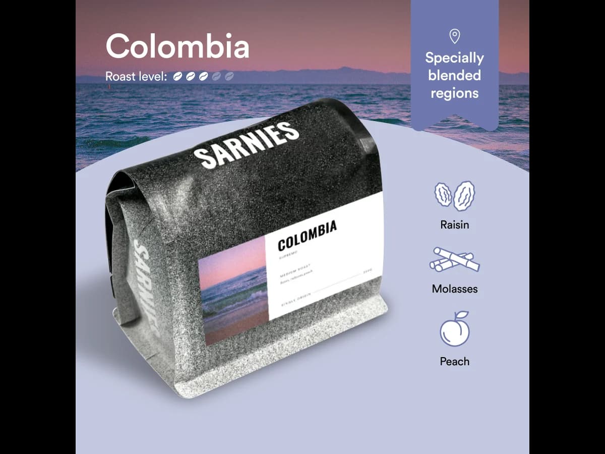 Colombia Supremo coffee bag