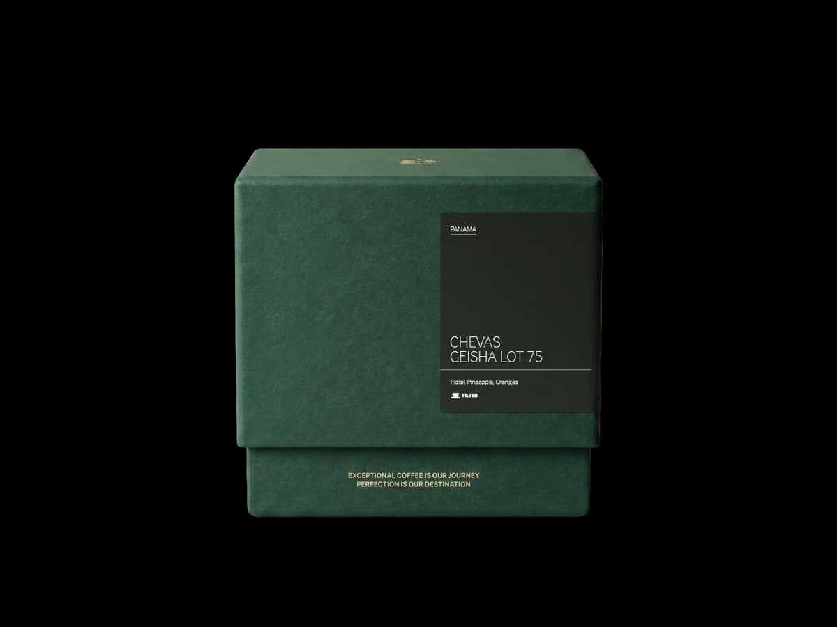 Chevas Geisha Lot 75 coffee bag
