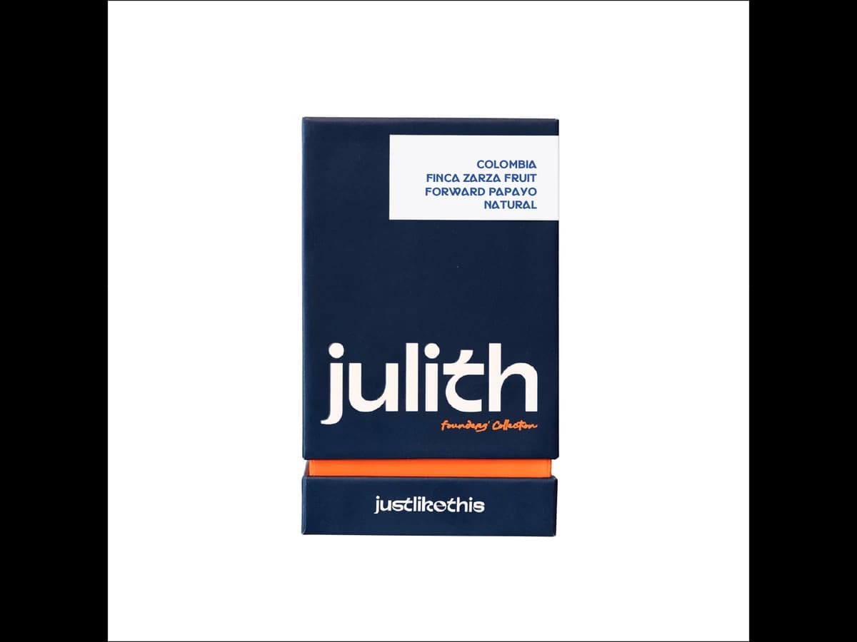 Julith Coffee & Roastery Colombia Finca Zarza Fruit Forward Papayo Natural bag illustration